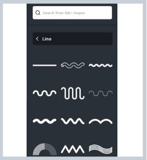 Line Shapes In Invideo
