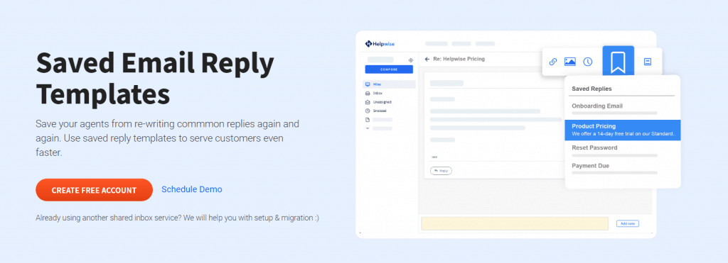 Saved Email Reply Templates In Helpwise