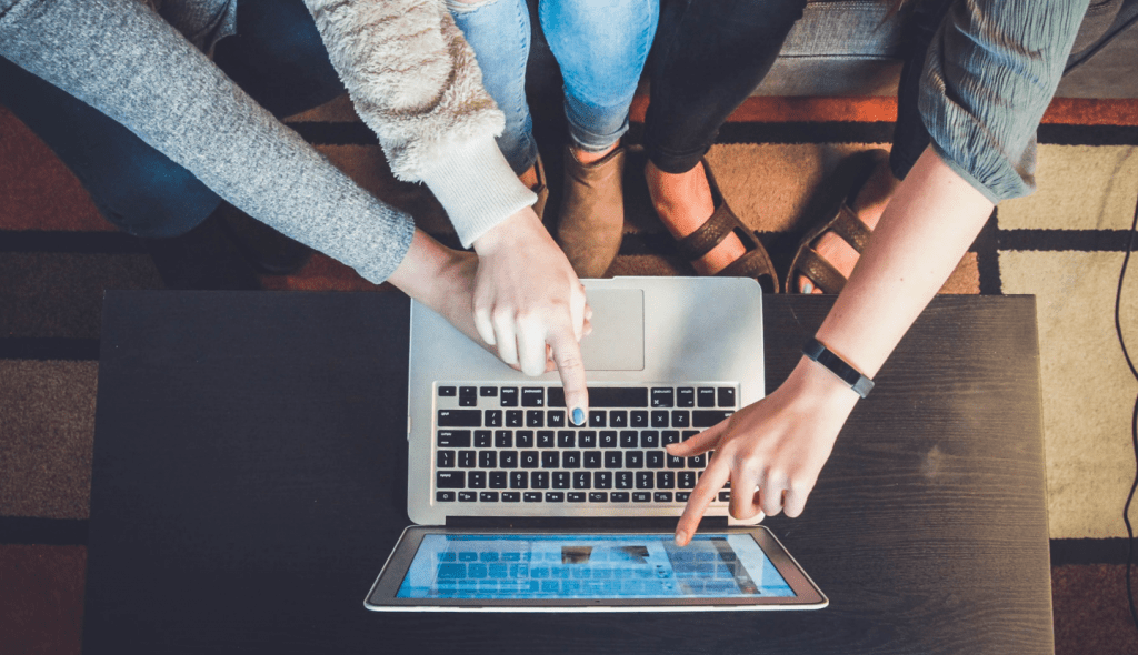 3 People Browsing A Facebook Group