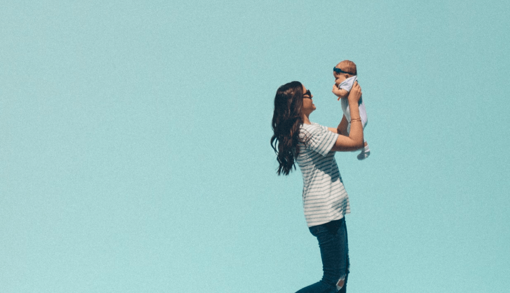 A Mom Playing With Her Child